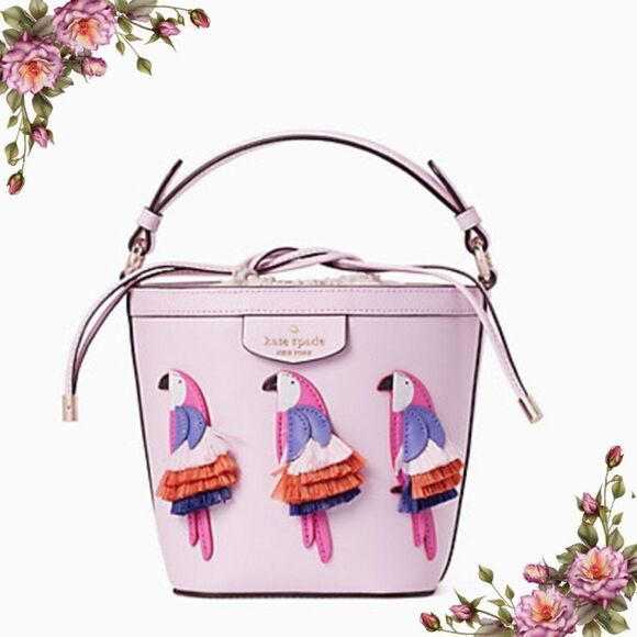 Kate Spade pippa flock party small bucket bag - Picture 1 of 13